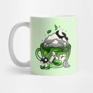 Pride Flag Teacup - Nature Aromantic Mug